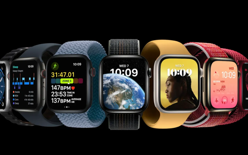 Apple Watch Series 8 Thiết kế mặt đồng hồ thông minh