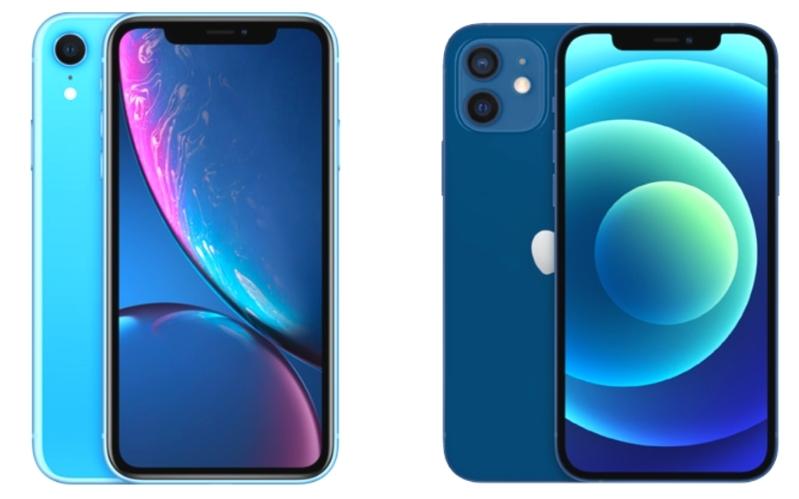 so sánh iphone XR và iPhone 12