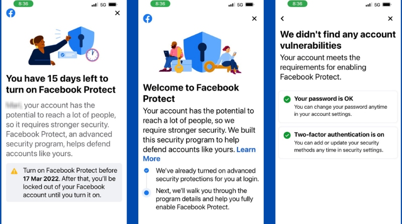 Facebook Protect 