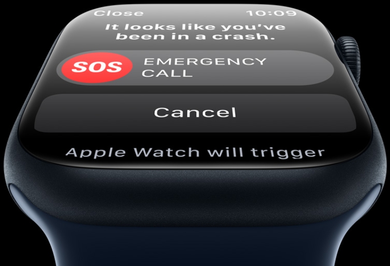  Apple Watch Series 8 - 41mm - GPS - mặt nhôm, dây cao su có tính năng phát hiện sự cố mới