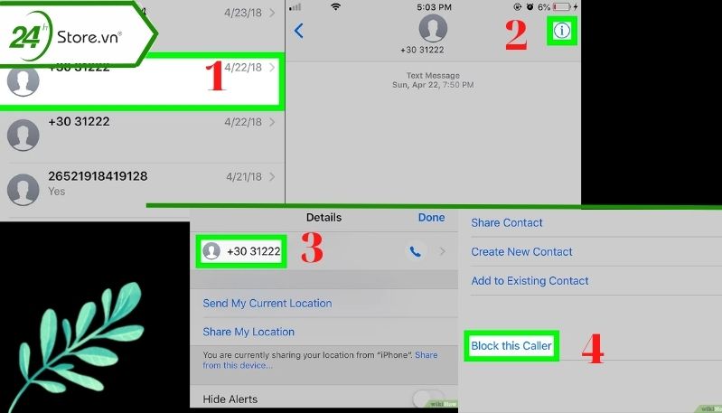 Cách chặn tin nhắn văn và iMessage trên iPhone Cách chặn tin nhắn văn và iMessage trên iPhone