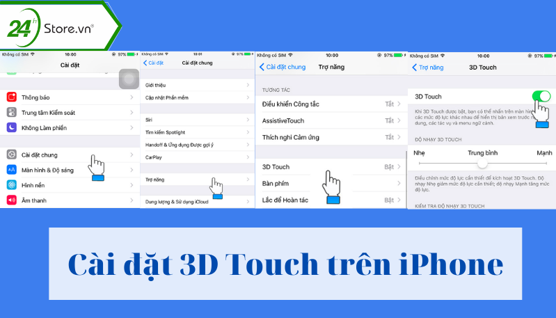 Cách cài đặt 3D Touch trên iPhone