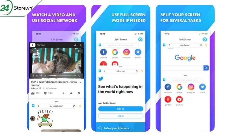 Cách chia đôi màn hình điện thoại iPhone với ứng dụng bên thứ 3