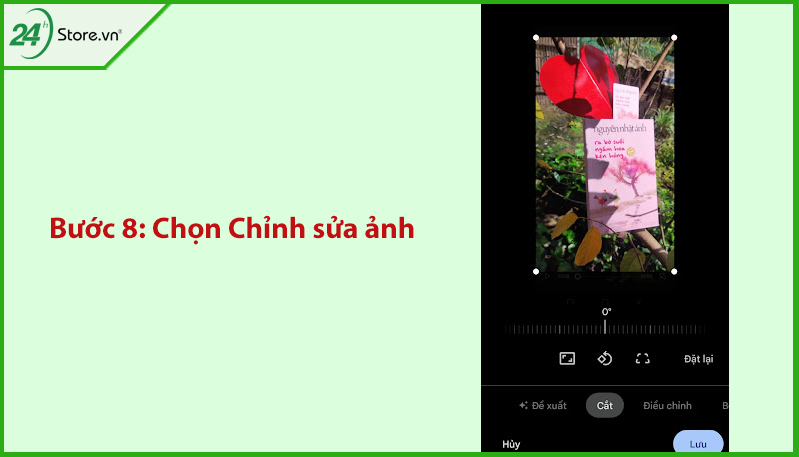 Chọn Chỉnh sửa ảnh