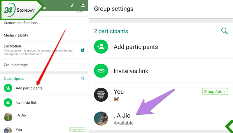 Cách add số WhatsApp nước ngoài vào nhóm chat
