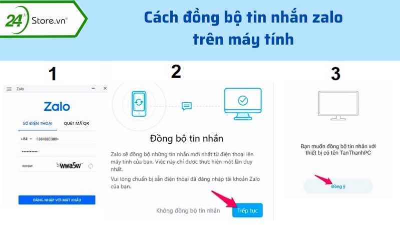 Cách đồng bộ tin nhắn Zalo trên máy tính