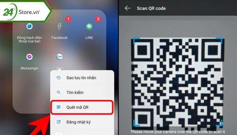 Quét nhanh mã QR