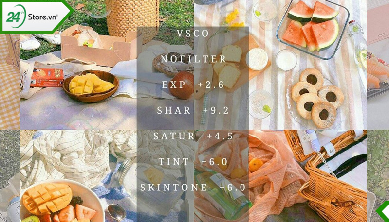 Công thức 2 chỉnh đồ ăn trên Foodie
