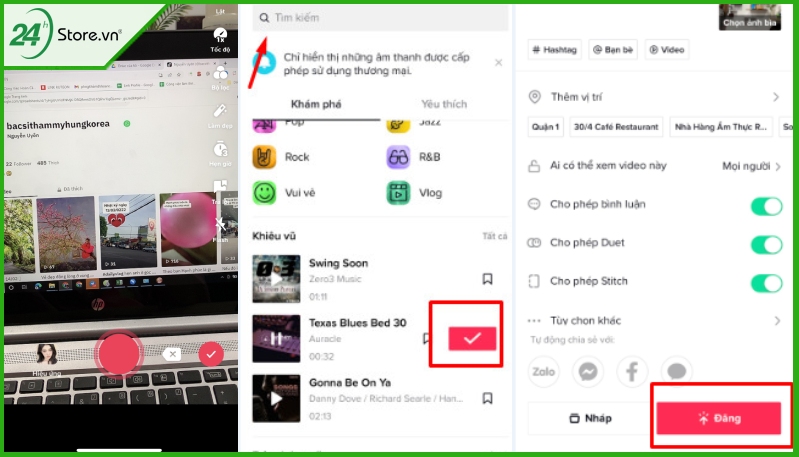 Hướng dẫn chi tiết cách ghép nhạc vào video trên TikTok