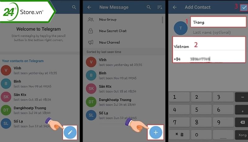 Chỉnh sửa thông tin telegram