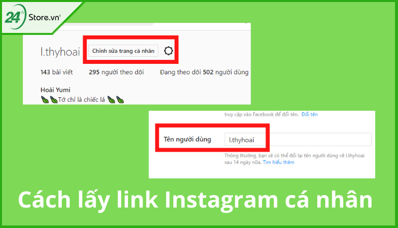 Cách lấy link Instagram cá nhân Cách lấy link Instagram cá nhân