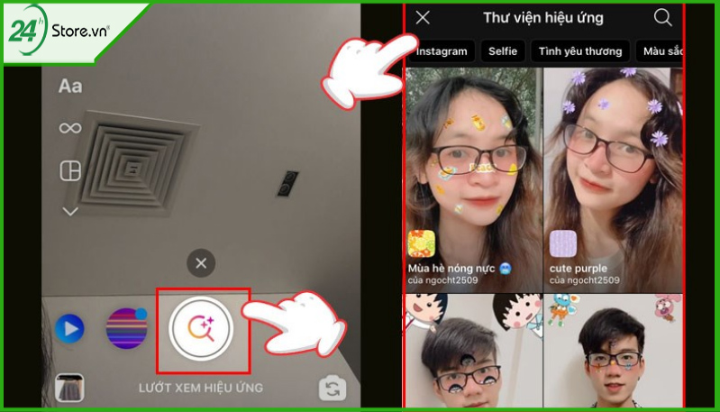 Hướng dẫn cách tìm hiệu ứng dễ dầng