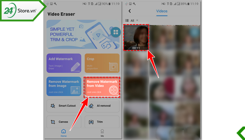 Dùng app xóa logo CapCut trên điện thoại android, iPhone Dùng app xóa logo CapCut trên điện thoại android, iPhone - IOS