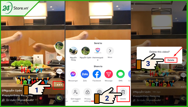 Cách xóa video TikTok trực tiếp trên tài khoản của bạn