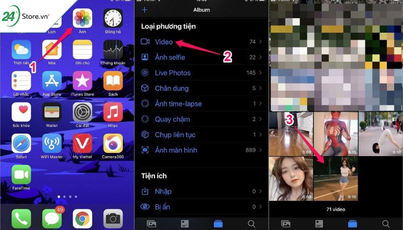 Cắt video trên điện thoại iPhone không cần phần mềm