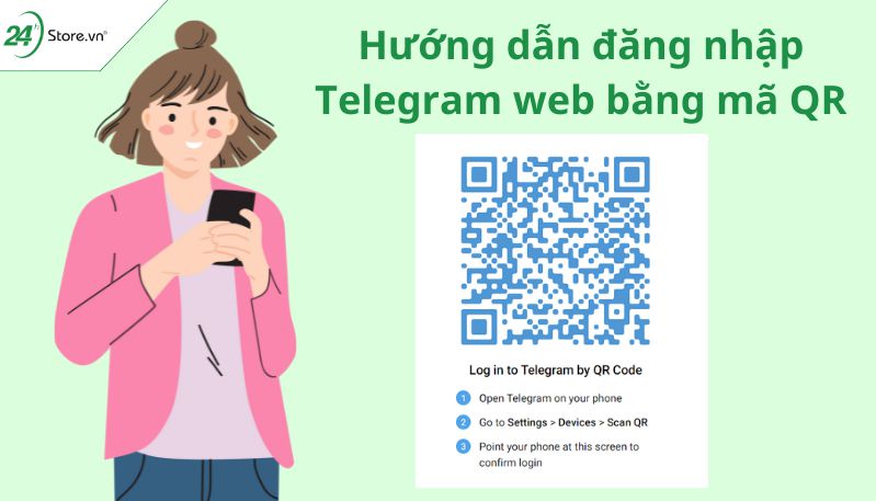 Đăng nhập Telegram bằng mã QR code Đăng nhập Telegram bằng mã QR code