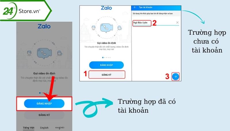 Đăng nhập Zalo dễ dàng trên điện thoại