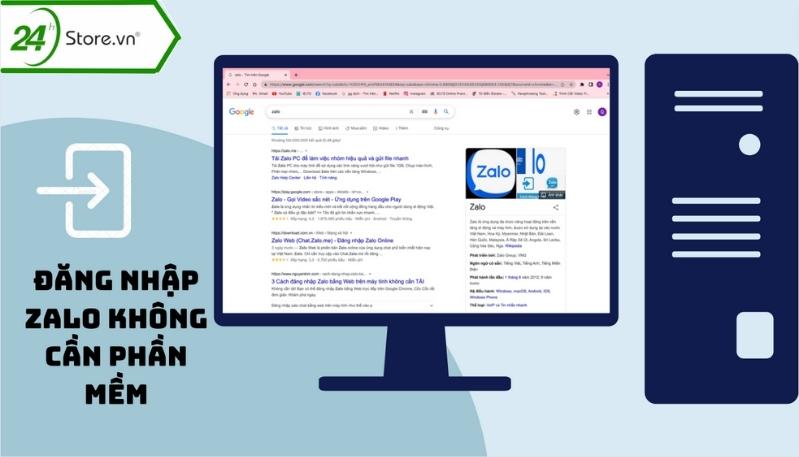 Đăng nhập Zalo không cần phần mềm