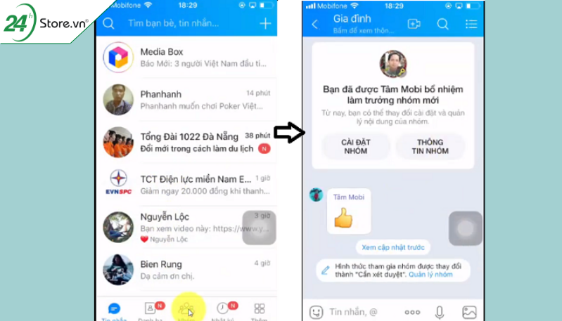 Cách gọi nhóm zalo trên điện thoại