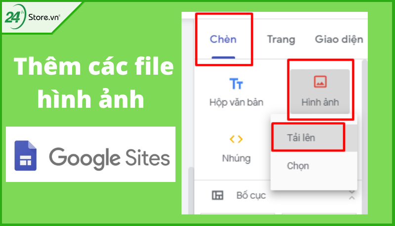 Thêm các file hình ảnh Thêm các file hình ảnh