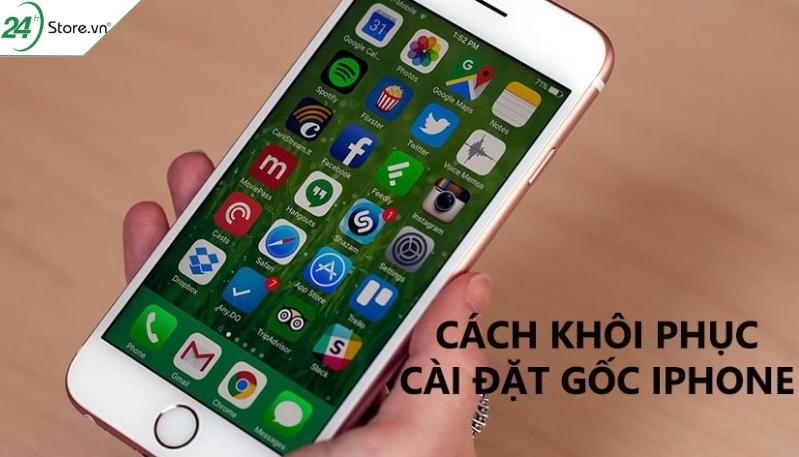 Tiến hành khôi phục gốc của máy