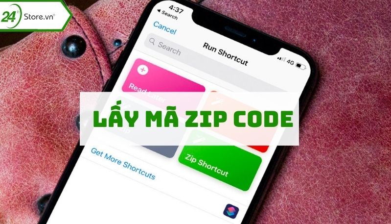Cách thêm mã zip iPhone