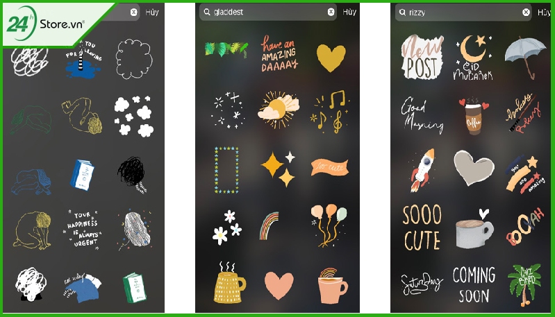 Những sticker cute trên Instagram