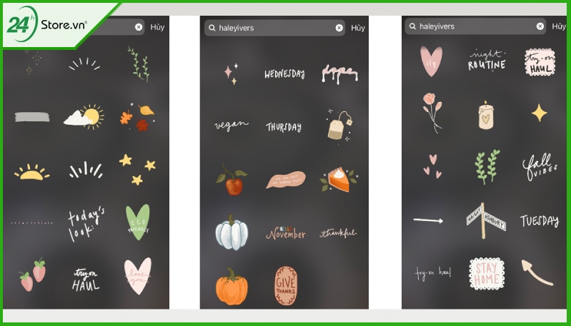 Sticker Haley ivers trên Instagram