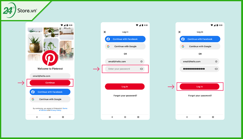 Đăng ký tài khoản Pinterest Đăng ký tài khoản Pinterest