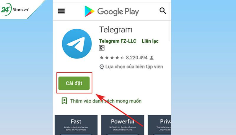 Cách tải app Telegram cho điện thoại Android Cách tải app Telegram cho điện thoại Android