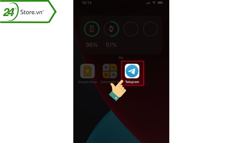 Mở ứng dụng telegram để tạo bot Mở ứng dụng telegram để tạo bot