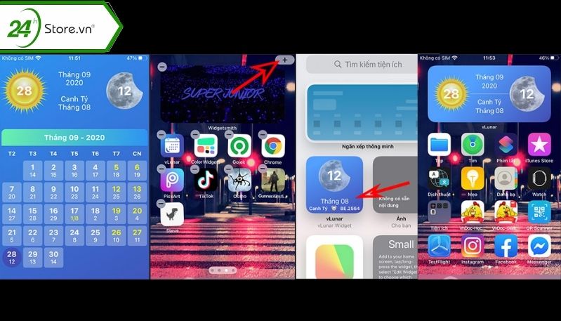 Hướng dẫn xem lịch âm iPhone bằng vLunar