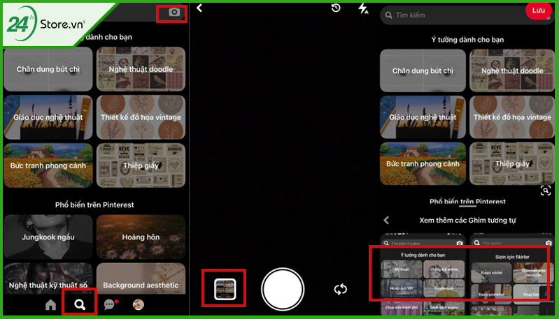 cách tìm kiếm bằng hình ảnh trên Pinterest 