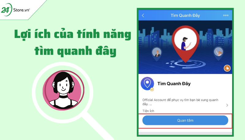 Lợi ích của tính năng tìm quanh đây