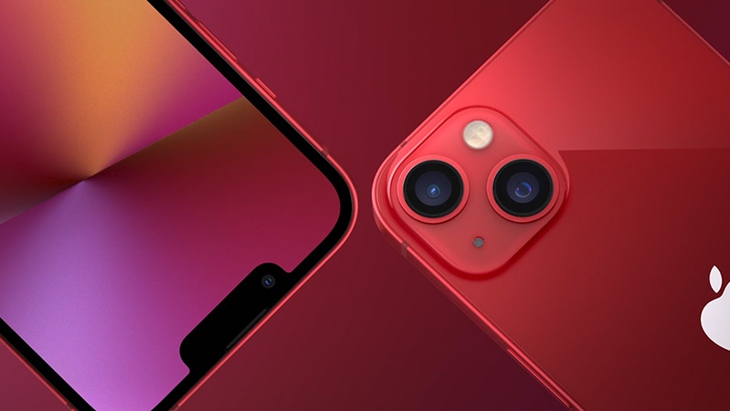 iPhone 13 mini được dát phẳng các cạnh
