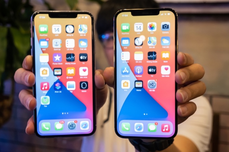 Bài viết so sánh iPhone Xs và 12