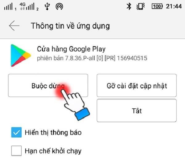 Cách khắc phục CH Play lỗi 492