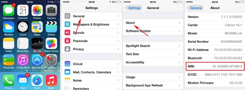 Cách kiểm tra iPhone quốc tế 