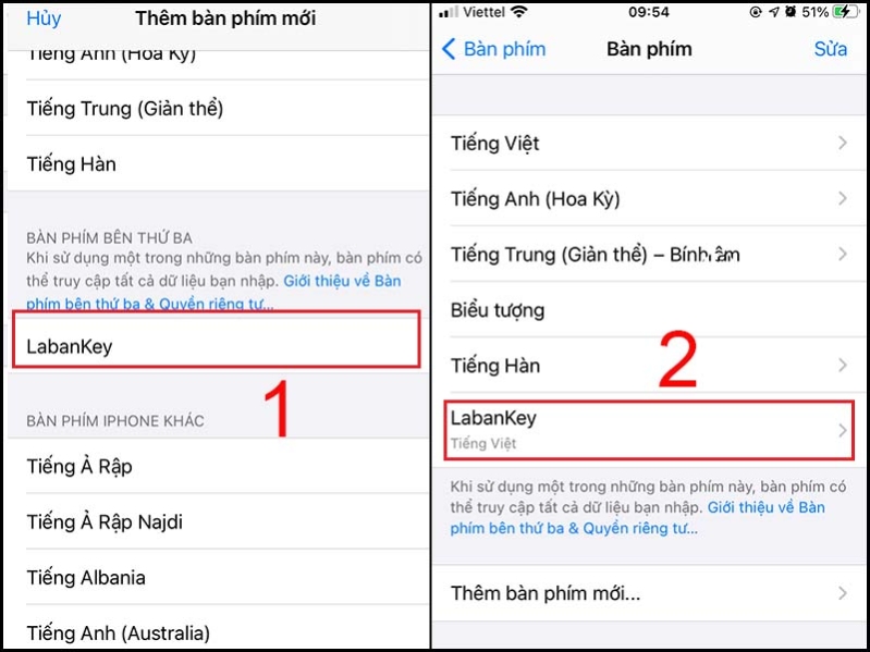 Cách thay đổi bàn phím iPhone 