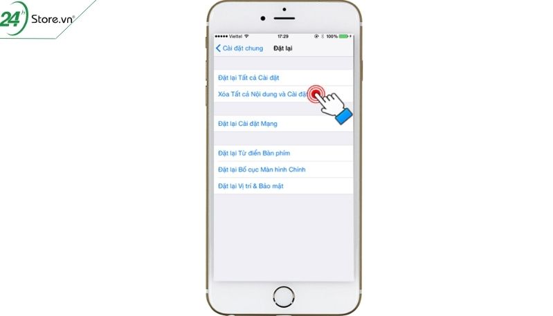 Đặt lại về cài đặt gốc