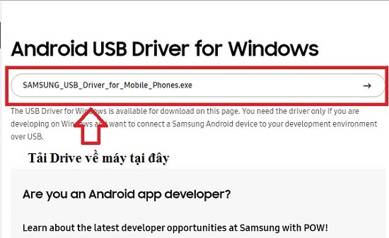Hướng dẫn cài đặt Driver Samsung đơn giản Hướng dẫn cài đặt Driver Samsung đơn giản