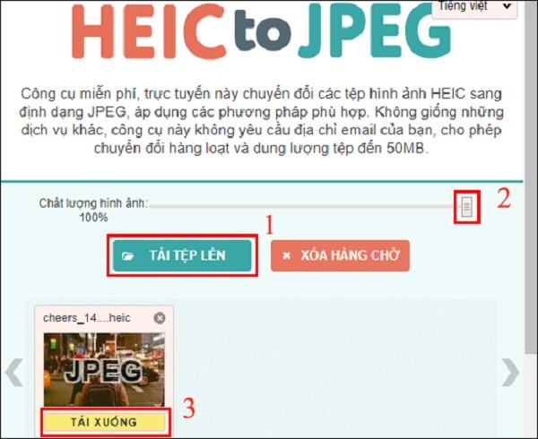 Chuyển từ HEIC sang JPG Chuyển từ HEIC sang JPG