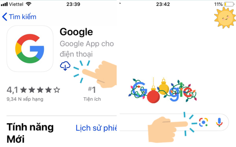 Cài đặt Google Lens trên máy 