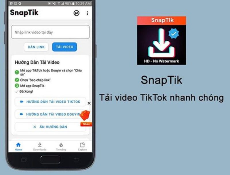 Cách sử dụng App SnapTik