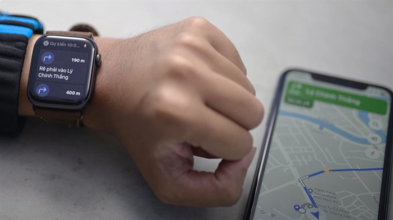  xem bản đồ trên Apple Watch