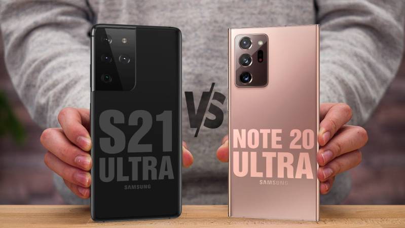 so sanh hai chiec dien thoai samsung galaxy s21 ultra vs galaxy note 20 ultra 1
