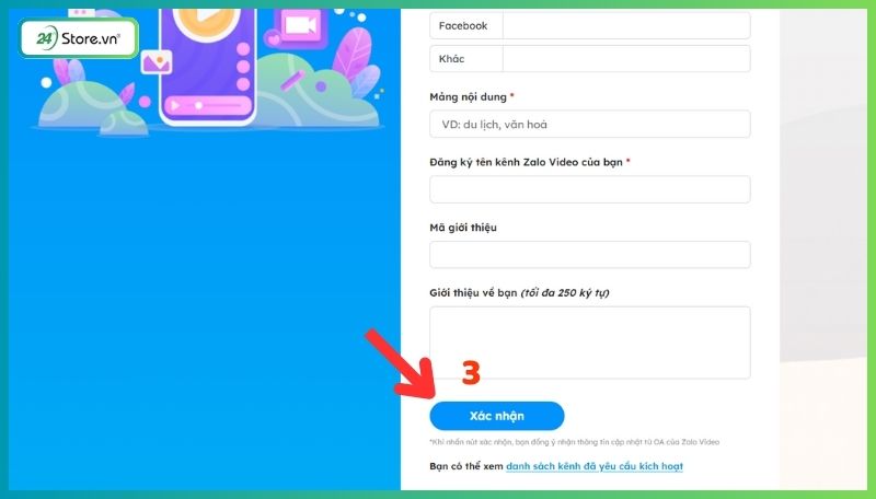 Hướng dẫn tạo kênh Zalo Video trên máy tính