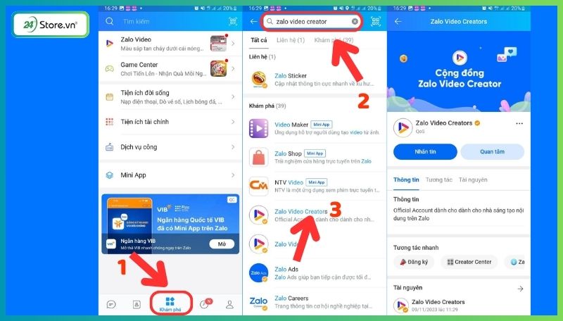 Cách đăng ký tạo kênh Zalo Video trên điện thoại