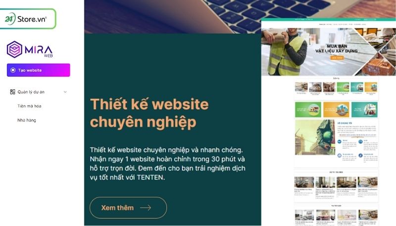 MiraWeb Thiết kế website chuyên nghiệp