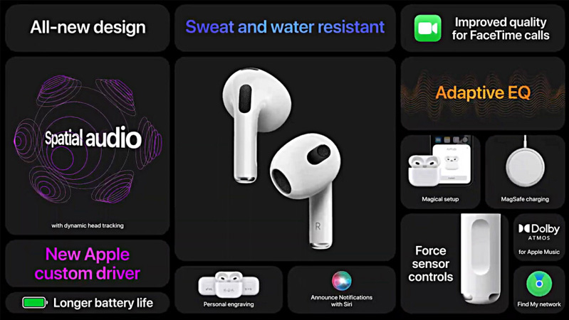 So sánh Airpods 3 và Airpods 3 Pro về thời lượng pin So sánh Airpods 3 và Airpods 3 Pro về thời lượng pin